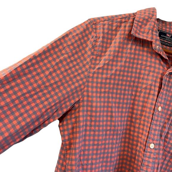 Vineyard vines checkered slim fit tucker shirt - Picture 9 of 10